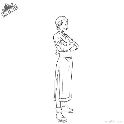 Free printable Katara 03 Coloring Page - Free PDF Printable Fortnite Coloring Sheets coloring page